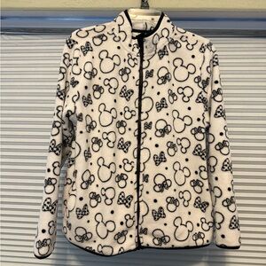 Disney Women's Cream and Black Teddy Jacket